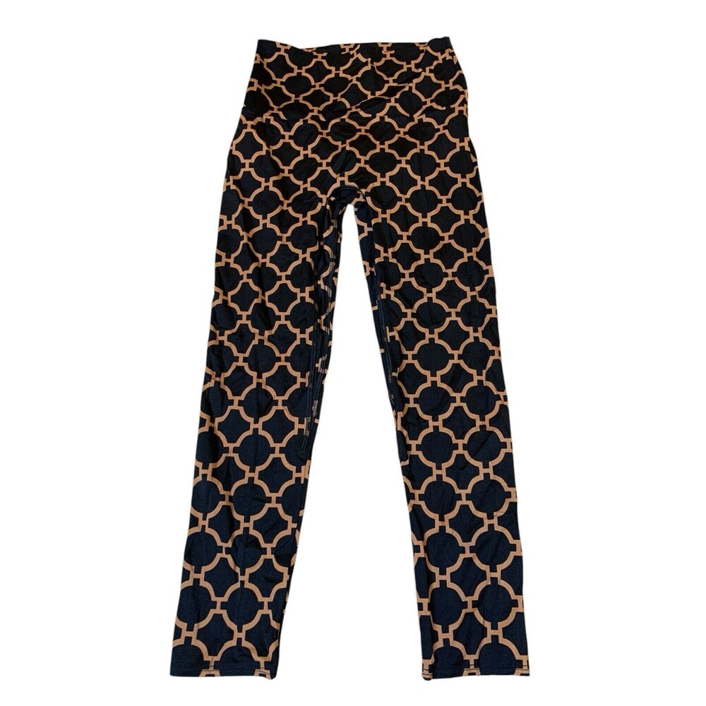 K-Deer Women's Activewear Signature Leggings Cropped/Capri Length Yoga S